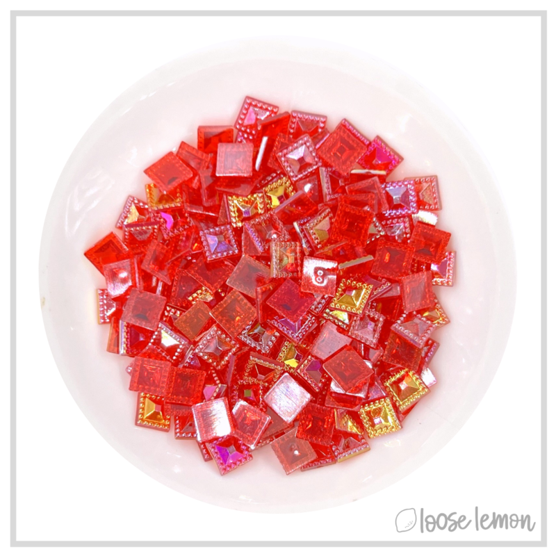 Square Gems | Red