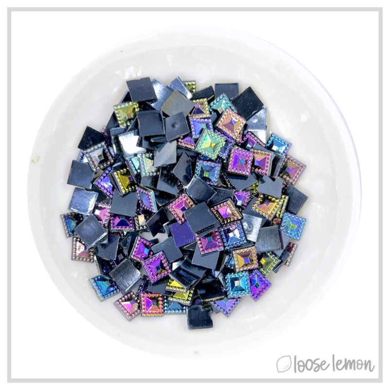 Square Gems | Black