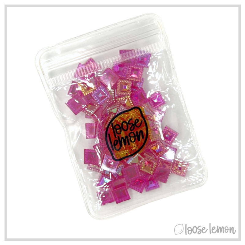 Square Gems | Hot Pink