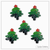 Resin Christmas Trees x 5
