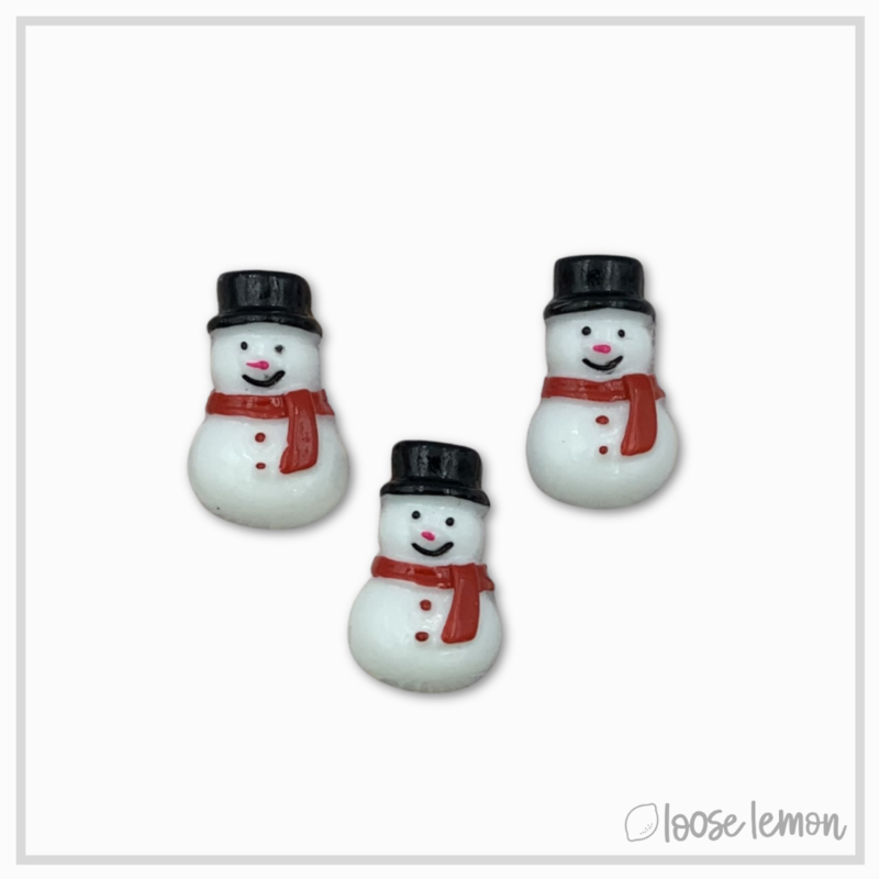 Resin Christmas Snowmen x 3