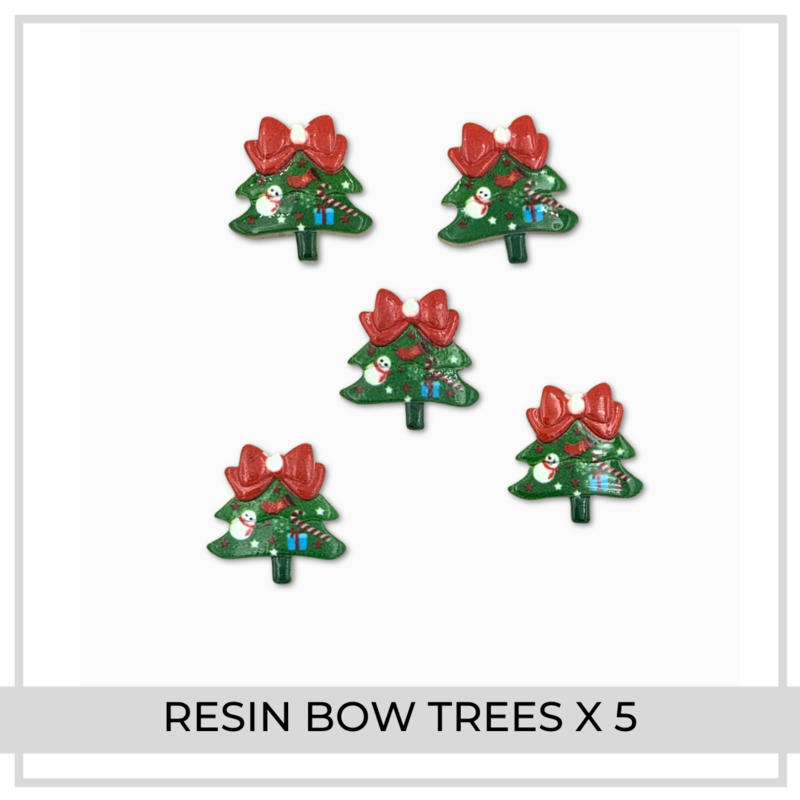 Resin Bow Trees x 5