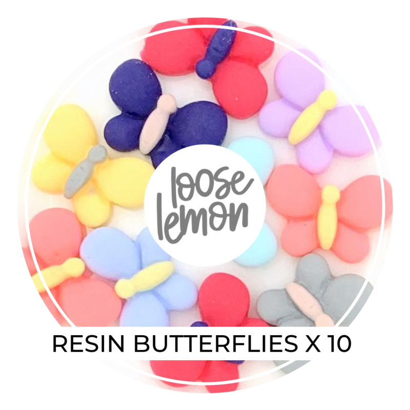 Resin Butterflies x 3