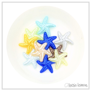 Resin Starfish x 10 (Blue)