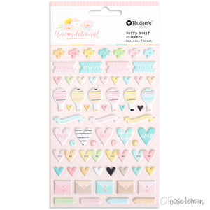 Unconditional | Puffy Motif Stickers