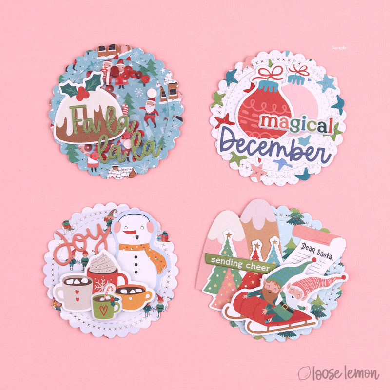 Very Merry | Diecut Cardstock Sentiments (190 Pcs)