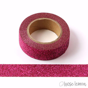 Hot Pink Glitter Washi Tape (5M)