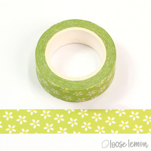 Green Daisies - Washi Tape (10M)