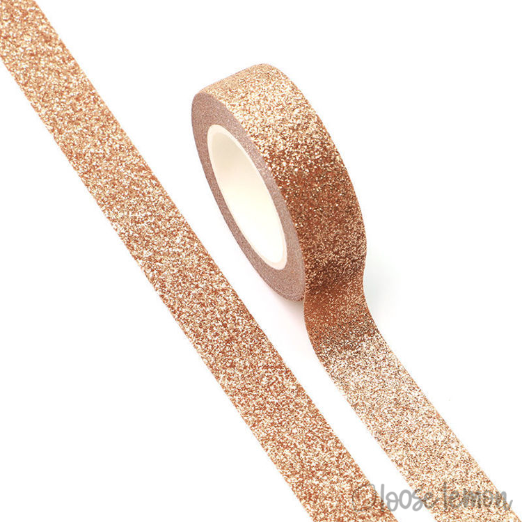 Clearance: Rose Gold Large Glitter Washi Tape (5M)