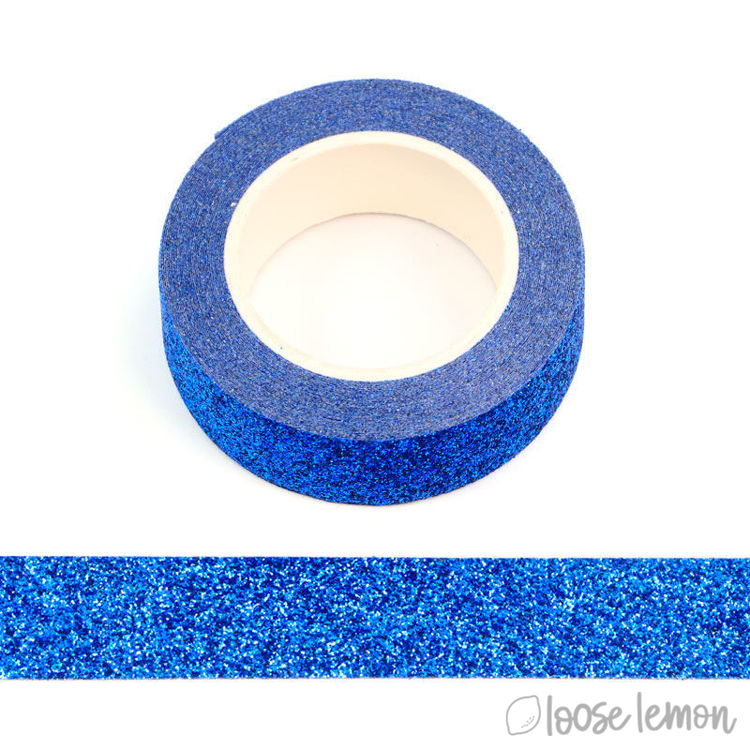 Clearance: Blue Large Glitter Washi Tape (5M)