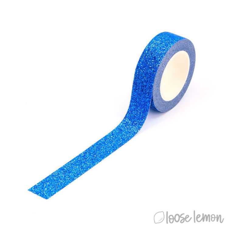 Clearance: Blue Large Glitter Washi Tape (5M)