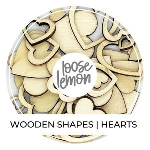 Wooden Shapes | Hearts X 36 Pieces