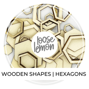 Wooden Shapes | Hexagons X 36 Pieces