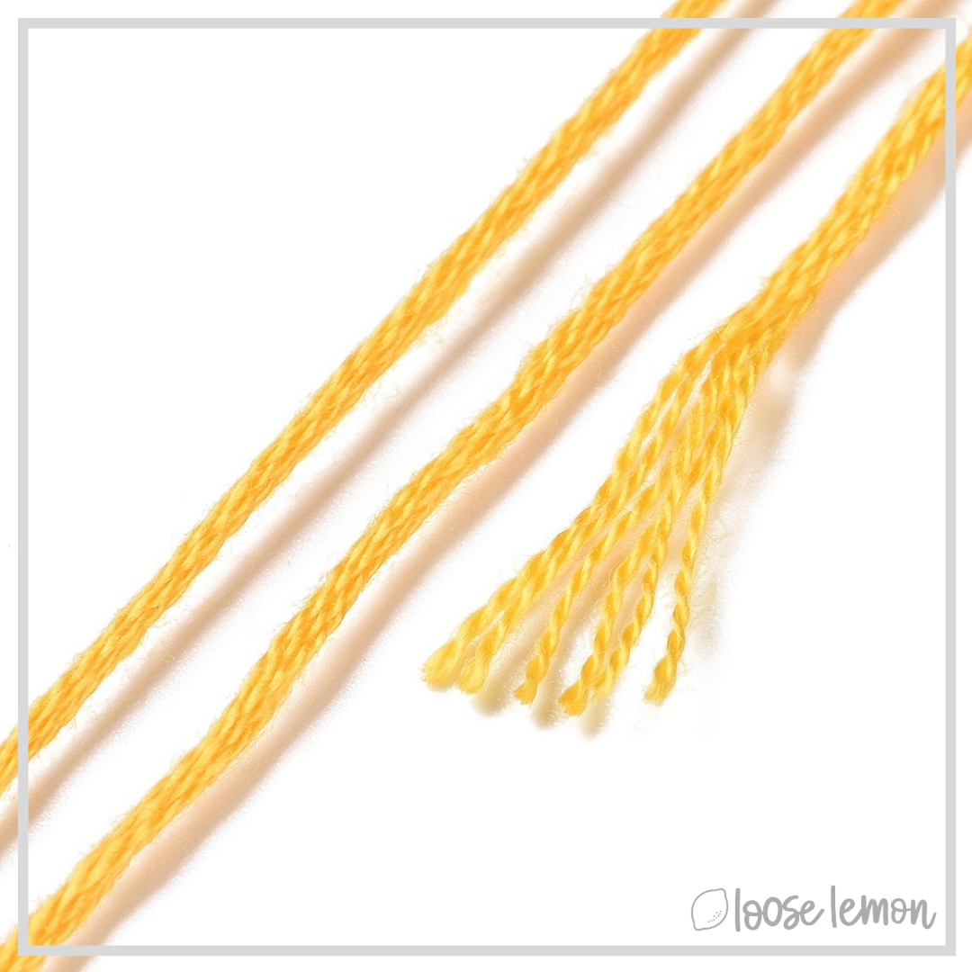 Embroidery Thread Set | 11 Pieces (Yellow/Orange)