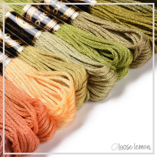 Embroidery Thread Set | 12 Pieces (Earth Tones) - Loose Lemon Crafts