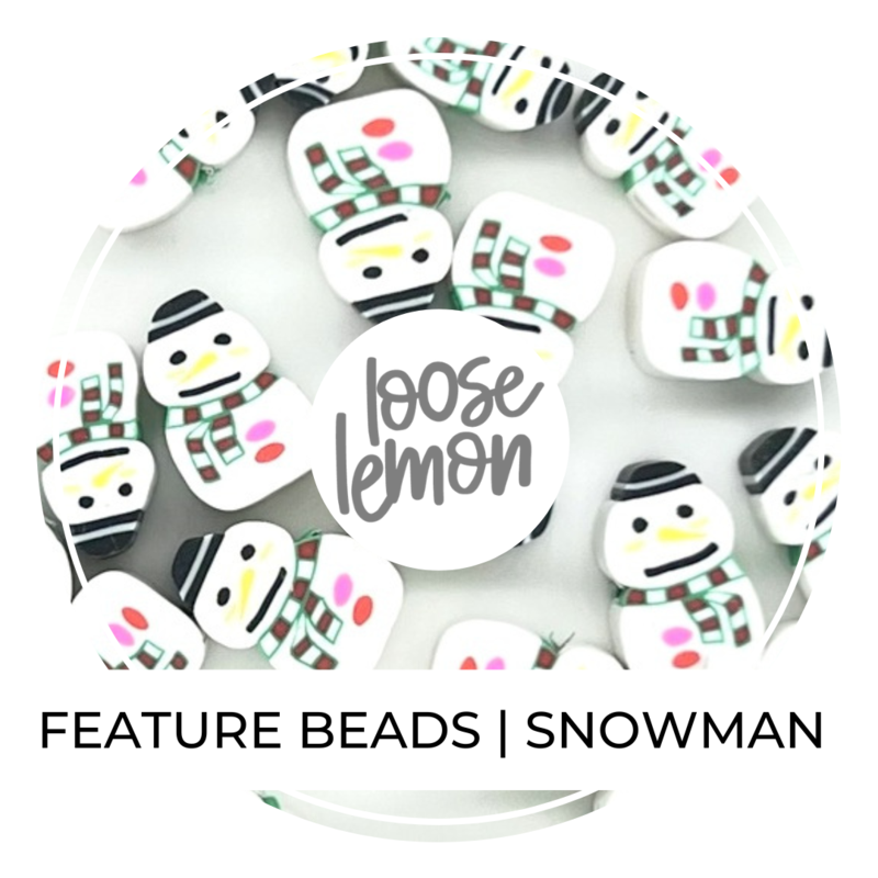 Feature Beads | Snowman X 20