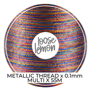 Metallic Thread (Multi)  | 0.1Mm X 55M