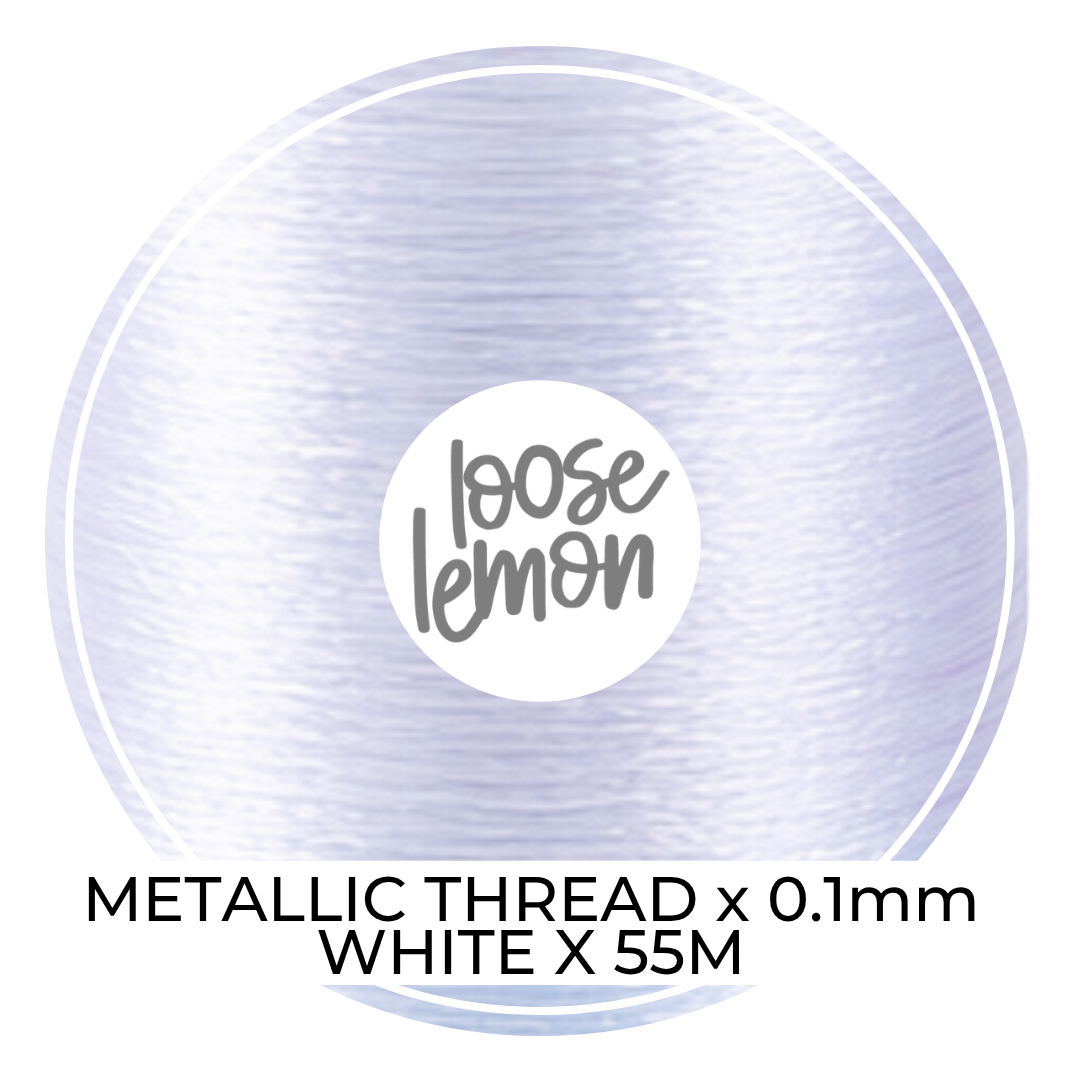 Metallic Thread (White)  | 0.1Mm X 55M