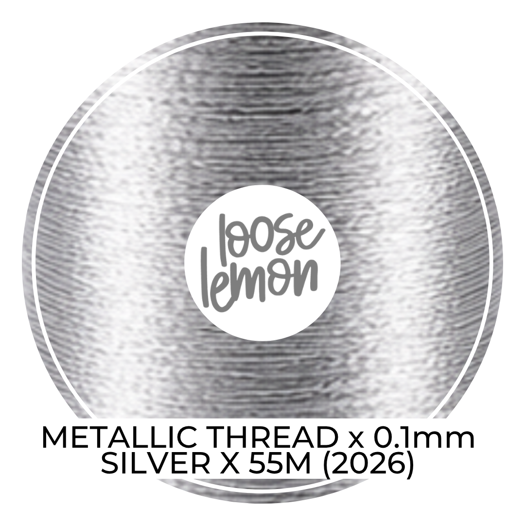 Metallic Thread (Silver 2026)  | 0.1Mm X 55M
