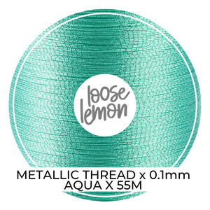 Metallic Thread (Aqua)  | 0.1Mm X 55M