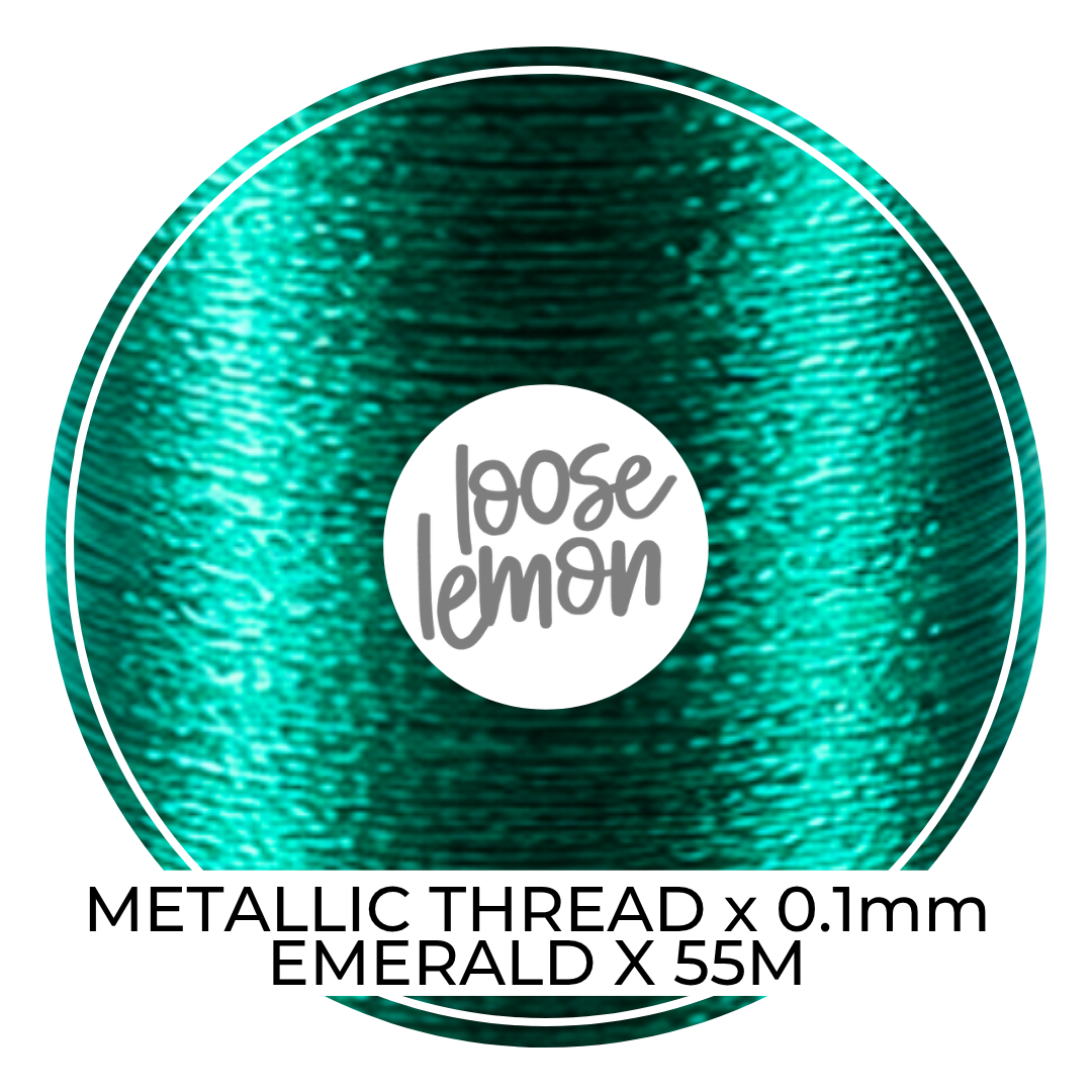 Metallic Thread (Emerald)  | 0.1Mm X 55M