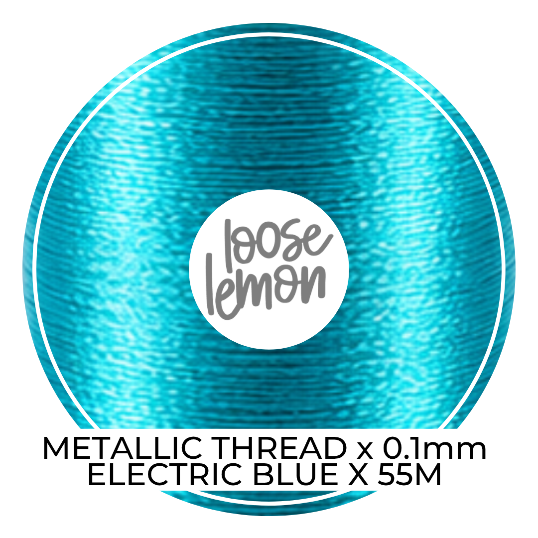Metallic Thread (Electric Blue)  | 0.1Mm X 55M