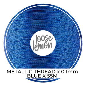 Metallic Thread (Blue)  | 0.1Mm X 55M