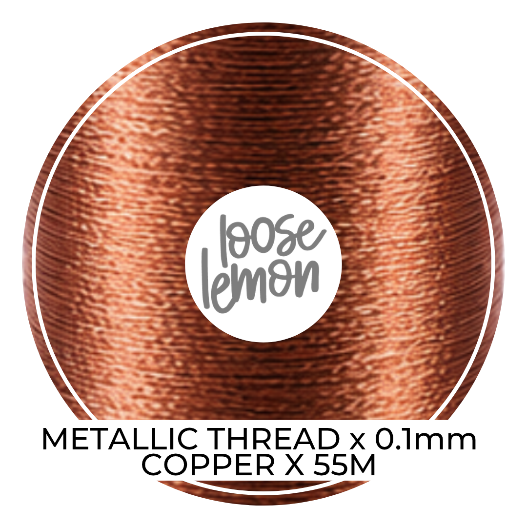 Metallic Thread (Copper)  | 0.1Mm X 55M