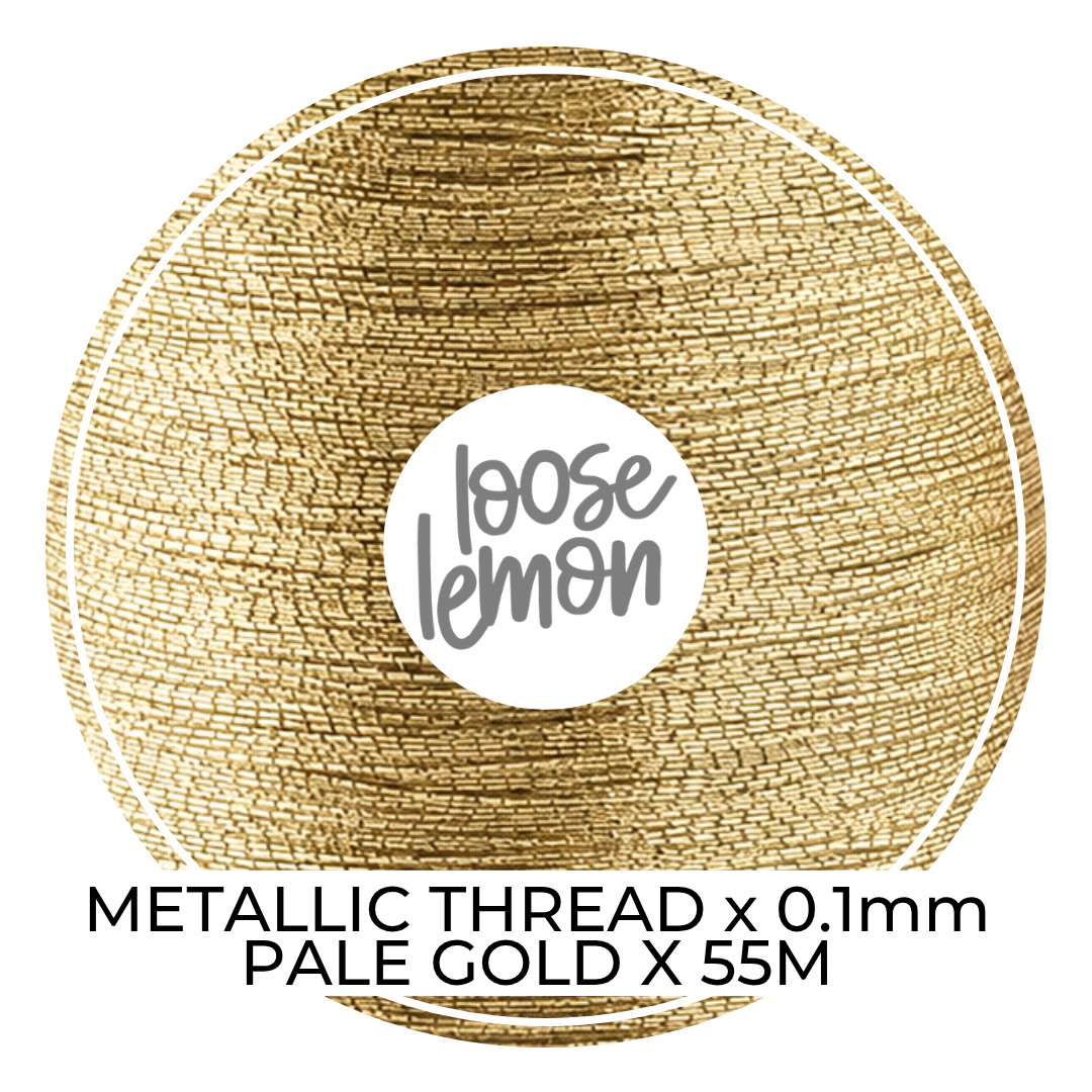 Metallic Thread (Pale Gold)  | 0.1Mm X 55M