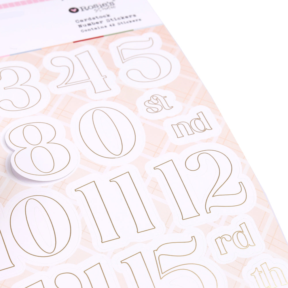 Peppermint Twist | Number Stickers