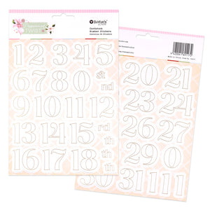 Peppermint Twist | Number Stickers