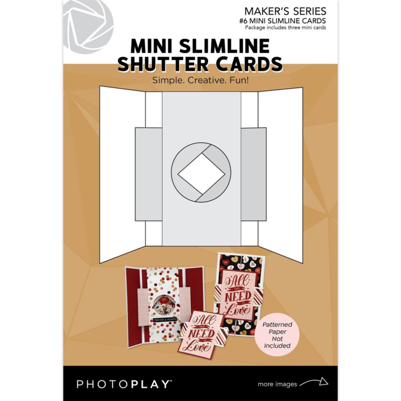 PhotoPlay Mini Slimline Shutter Cards x 3 | PPP3730