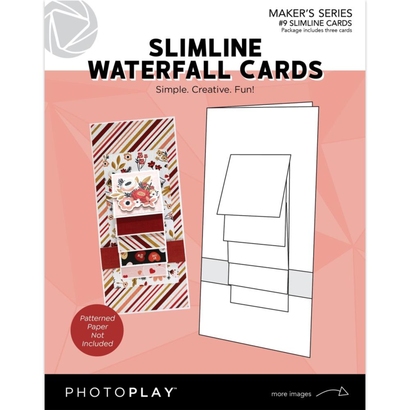 PhotoPlay Slimline Waterfall Cards x 3 | PPP3729