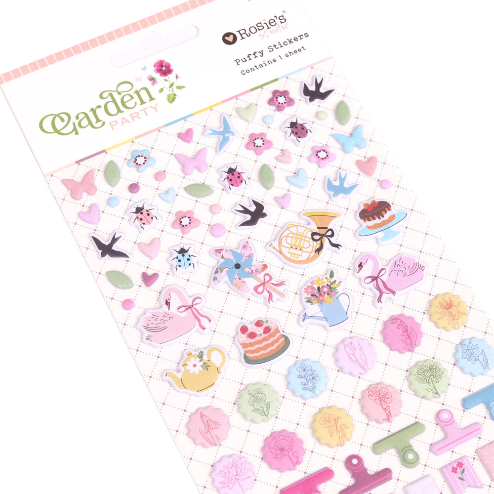 Garden Party | Puffy Motif Stickers