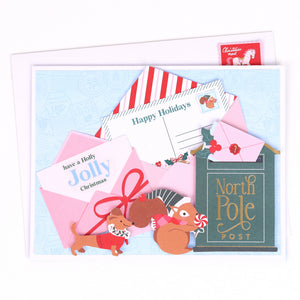 North Pole Post | Chipboard Frames & Corners (38 pcs)