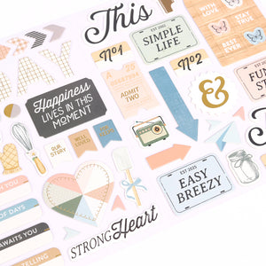Clementine | Chipboard Stickers (2 Sheets)