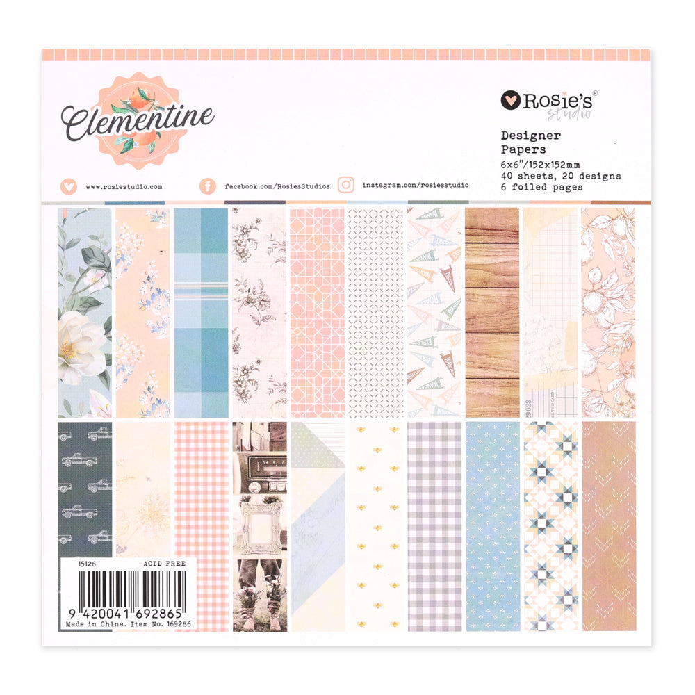 Clementine | 6" X 6" PAPER PAD (40 SHEETS)