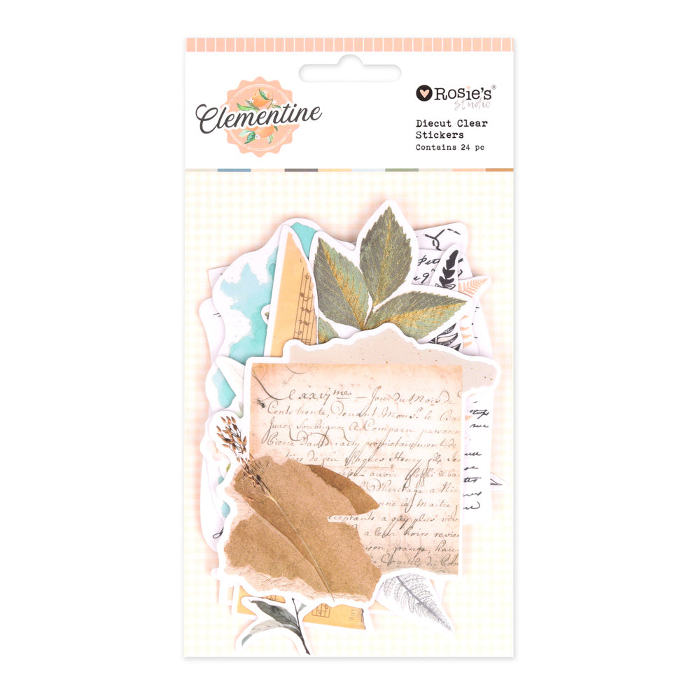 Clementine | Diecut Clear Stickers