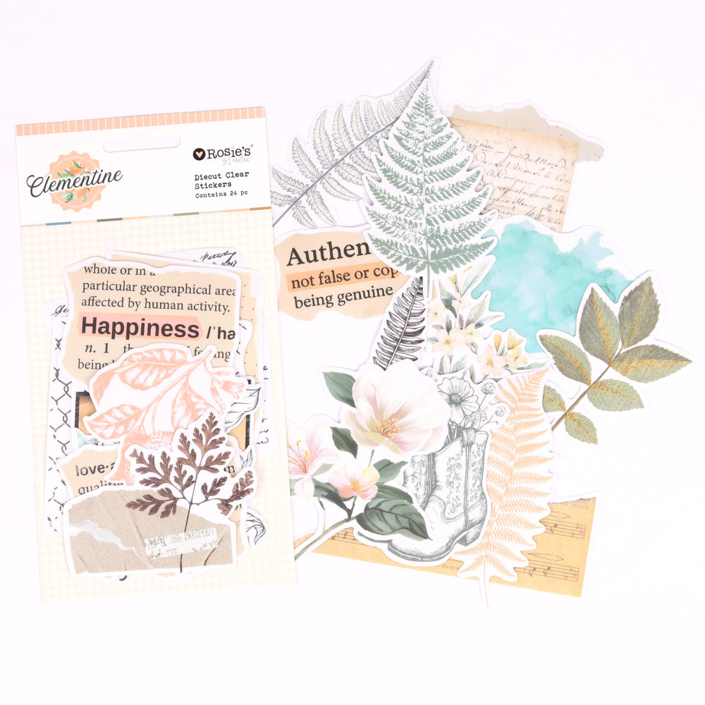 Clementine | Diecut Clear Stickers