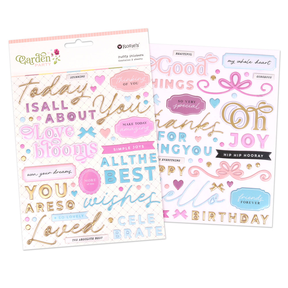 Garden Party | Puffy Stickers (2 Sheets)