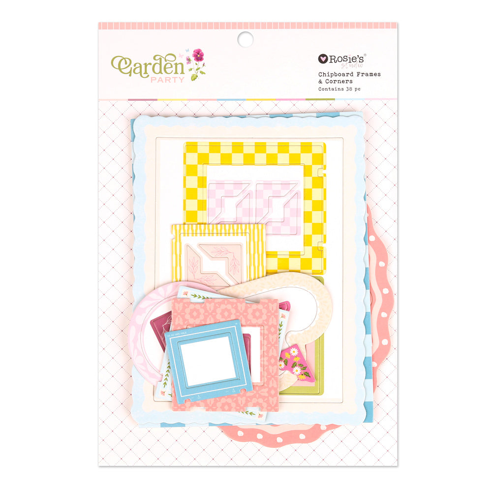 Garden Party | Chipboard Frames & Corners (38 pcs)