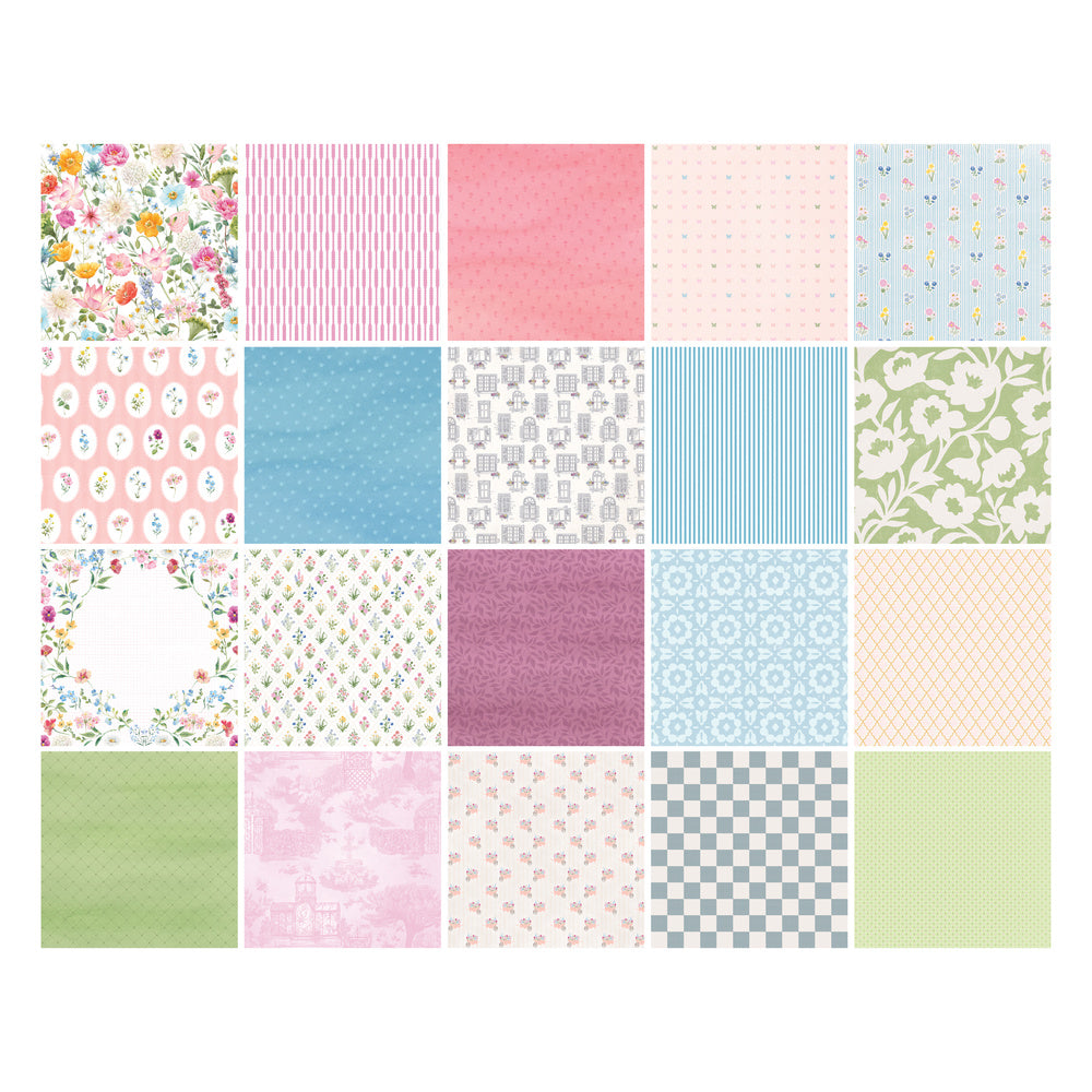 Garden Party | 12" X 12" Paper Pack ( 20 Sheets)