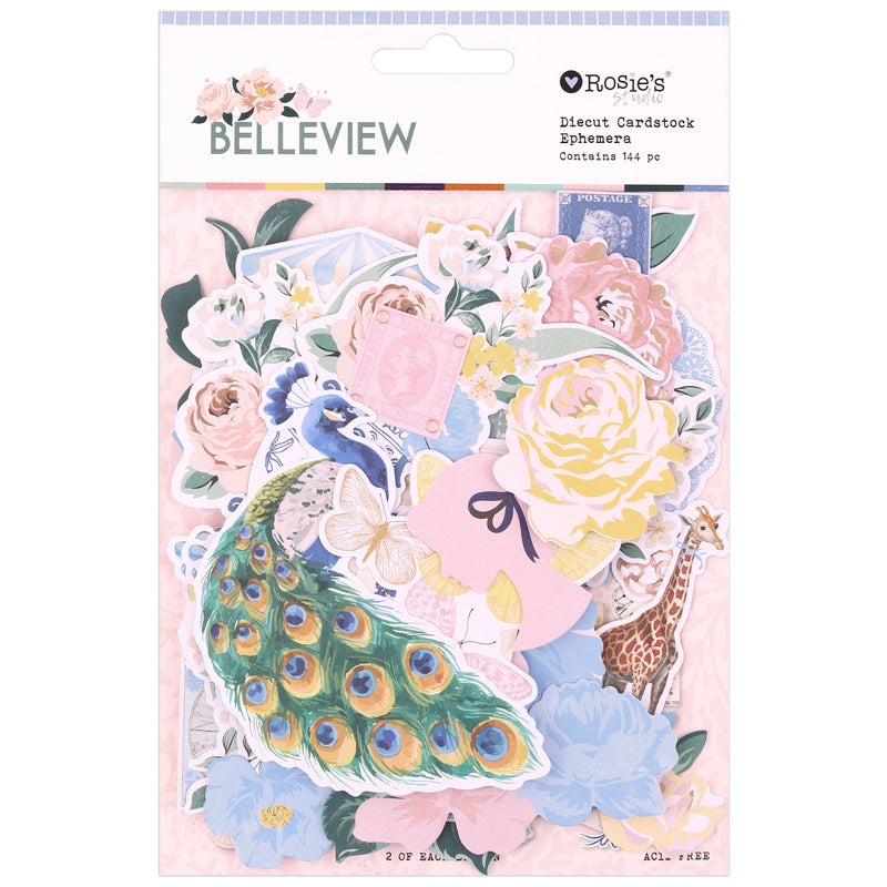 Belleview | Diecut Cardstock Ephemera (144pcs)