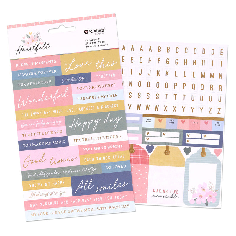 Keeping Cool Cardstock Stickers 4 sheets - Rosie's Studio
