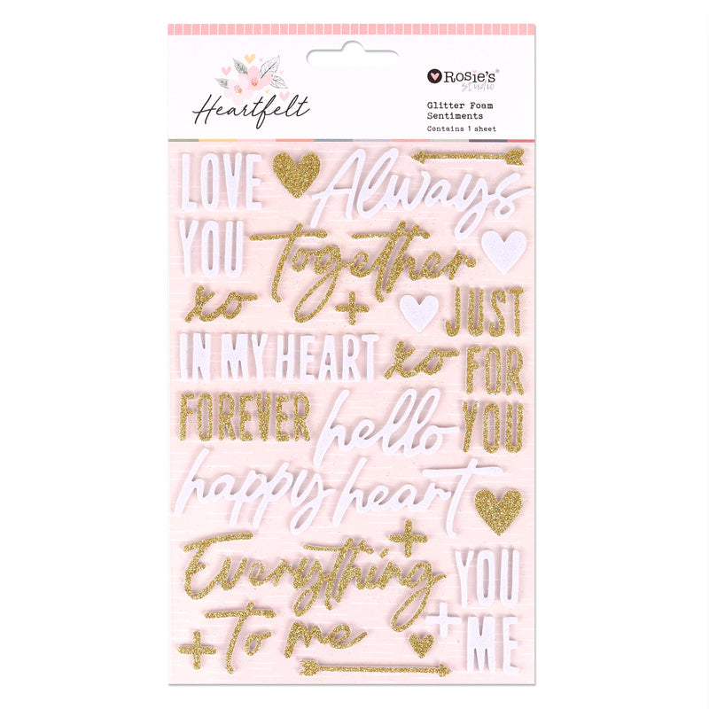 Heartfelt | Glitter Foam Sentiments