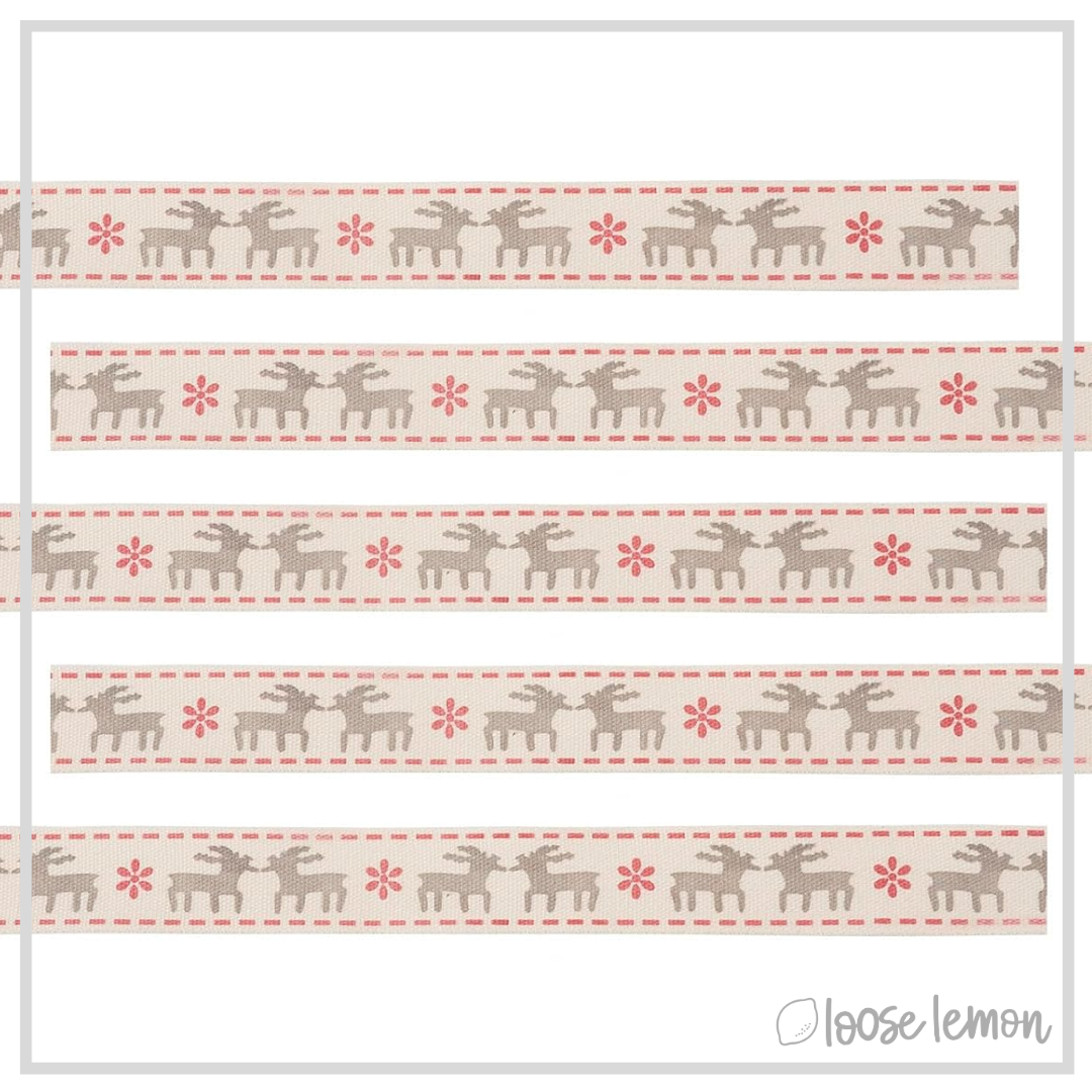 Rustic Ribbon x 1.8m (Reindeer)