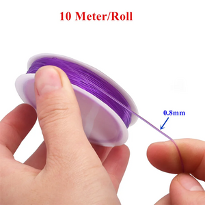 Crystal Tec 0.8Mm Elastic (8M Roll) | PURPLE