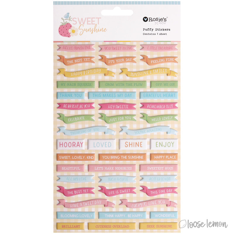 Sweet Sunshine | Puffy Stickers