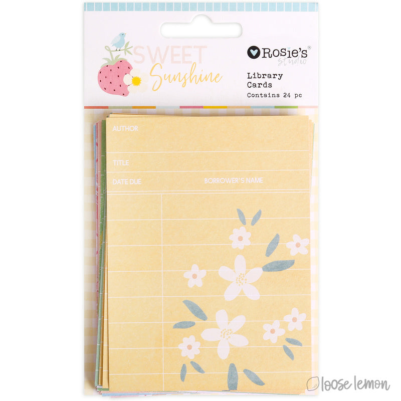 Sweet Sunshine | Library Cards (24 Pack)