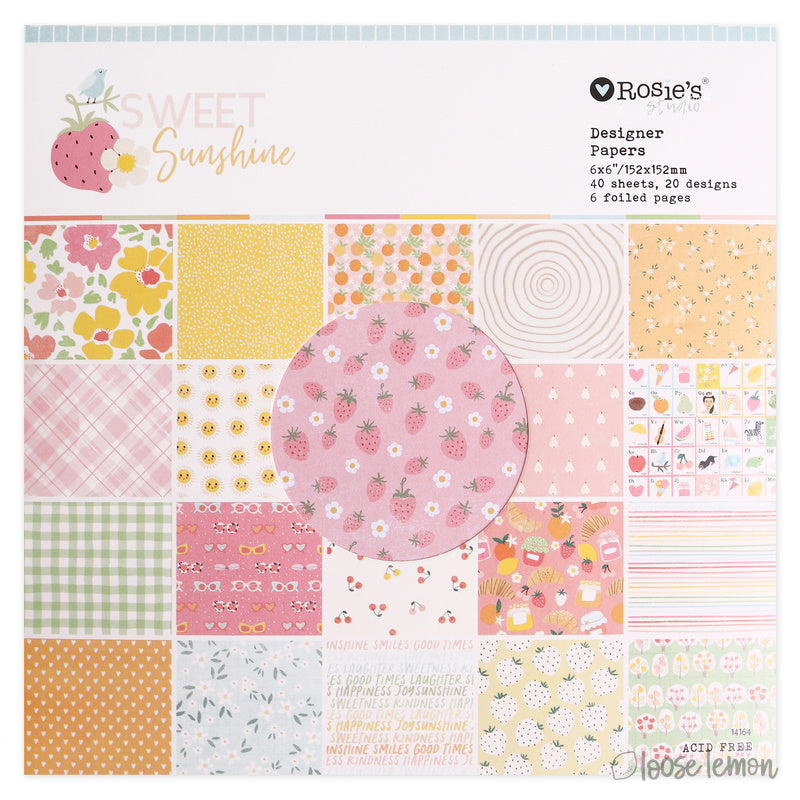 Sweet Sunshine | 6" X 6" Paper Pad ( 40 Sheets)